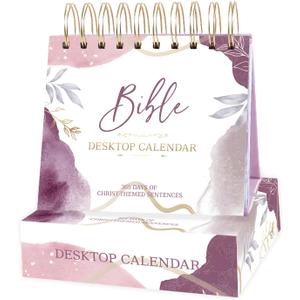PRSTINCOL Daily Bible Verse Flip Calendar, Perpetual Scripture Desk Decor with Inspirational Quotes for Office and Home