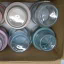 Wells 6 Pack Overnight Oats Containers with Lids, 16 OZ Dual Layer Yogurt Containers with Dry and Wet Separation, Airtight Leak Proof Oatmeal Jar for Chia Pudding, Breakfast, Cereal