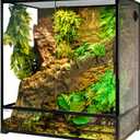 REPTI ZOO Large Tall Glass Reptile Tank 36"x18"x36", 100 Gallon Vertical Reptile Terrarium with Mesh for Chameleon Arboreal Lizard Frog, Paludarium Vivarium Tank