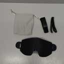 SARISUN Airplane Head Strap 3D Eye Mask, Travel Pillow Alternative for Long Flight, 360 Support Sleep Head Hold, Stop Bobblehead, Ultra-Compact Lightweight Travel Essentials, Black