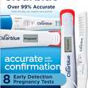 Clearblue Early Pregnancy Test Kit, at-Home Pregnancy Test Kit for Women, hCG Hormone Pregnancy Tests with Easy-to-Read Results, 10 Tests
