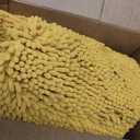 OLANLY Chenille Bathroom Rugs Mats Sets 2 Piece, 30"x20"+24"x20", Beige | Soft Absorbent Bath Mat and U-Shaped Contour Toilet Rug Set, Quick Dry, Machine Washable Bath Carpet, Home Decor Accessories