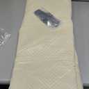 Timeles Velvet Recliner Chair Cover, 100% Waterproof Recliner Covers That Stay in Place with Pocket for Pets & Dogs (Large: 28",Cream)