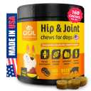 GIGIL Joint Support Supplement for Dogs – Hip and Joint Chews for Dogs with Glucosamine Chondroitin, MSM, Hyaluronic Acid – Dog Joint Supplement Large & Small Breeds – Beef Flavor – 12oz (160 Chews)