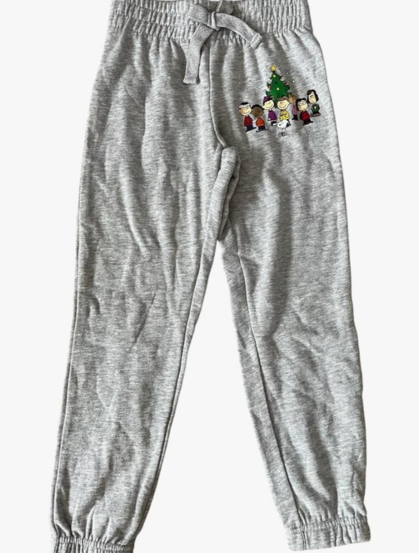 PEANUTS Snoopy Graphic Jogger Pants Kids - Grey, X-Small, S