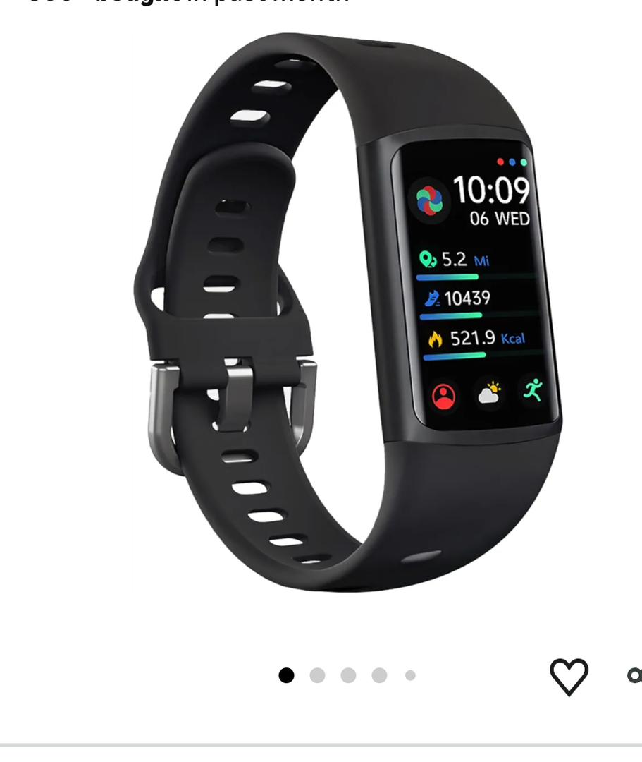 FITVII FINO 2 Slim Fitness Tracker, Smart Watch with Blood Oxygen, Sleep Monitor, 24/7 Heart Rate & Blood Pressure, IP68 Waterproof Health Activity Trackers with Calories Step Counter for Women Men