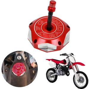 JFG RACING Dirt Bike Gas Fuel Tank Cap CNC for XR50 XR70 XR80 XR100 CRF150R CRF230F CR250R CR85R CR125R Dirt Pit Bike Red