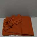 VDS Chiffon Fabric, 10 Yards Continuous Long, 44 Wide, Soft Sheer Arch Cloth for Wedding Engagement Event Party Banquet Decoration Canopy Arbor Drapery Panel Backdrop Bridal Sewing DIY (Brunt Orange)