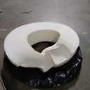 White Foam Circle Wreath Form Large Solid Foam Ring With Black Cover, Size 43"x43"x8"