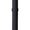 Carvers Olde Iron Galvanized Steel Outdoor Cigarette Butt Disposal, Metal Receptacle for Commercial Use (36 Height, 4 Gallon capacity, Black)