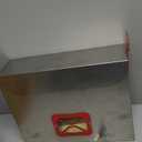 VerinsIroin Stainless Steel Wall-Mount Mailbox for House,Rust-Proof Metal Mail Boxex, Large Capacity Post Box,Mailboxes for Outside(Rectangle with Lock)