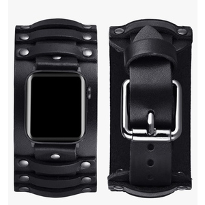 VIQIV Wide Cuff Bracelet Leather Band Compatible with Apple Watch Ultra Band 38mm 40mm 41mm 42mm 44mm 45mm 49mm for Men Women, Fancy Dressy Western Wristbands Pretty Straps for iWatch Bands Series SE/9/8/7/6/5/4/3/2