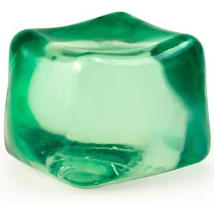 Sensory Stress Cube  High-Density Gel-Filled Ice Cube Squishy Fidget Toy for Anxiety Relief, Slow Rising, ADHD & Focus Aid, for Kids & Adults  2.1", 1Pc, Green