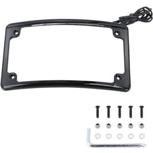 LPF-RAD-B-LP License Plate Frame Radius LED for Harley Davidson (Black)