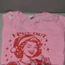 Womens Christmas Xmas Vibes Sarcasm Humor Funny I Put Out for Santa V-Neck T-Shirt, Size: L