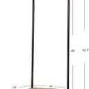Household Essentials Over The Door Ironing Board, Space Saving Fold Down Ironing Board for Small Spaces, Apartments & Laundry Rooms Compact Hanging with Easy Pull-Down Design, Bronze