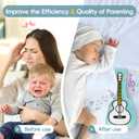 Baby Crib Vibrating Soother, 3 Vibration Modes 5 Soothing Sounds for Colic Calm, Bassinet Vibrating Soother, Newborn Essential, Baby Shower & Registry Gift