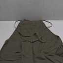 Women's Santorini Beach Vacation Denim Pocket Ultra Short, M (Dark Green)