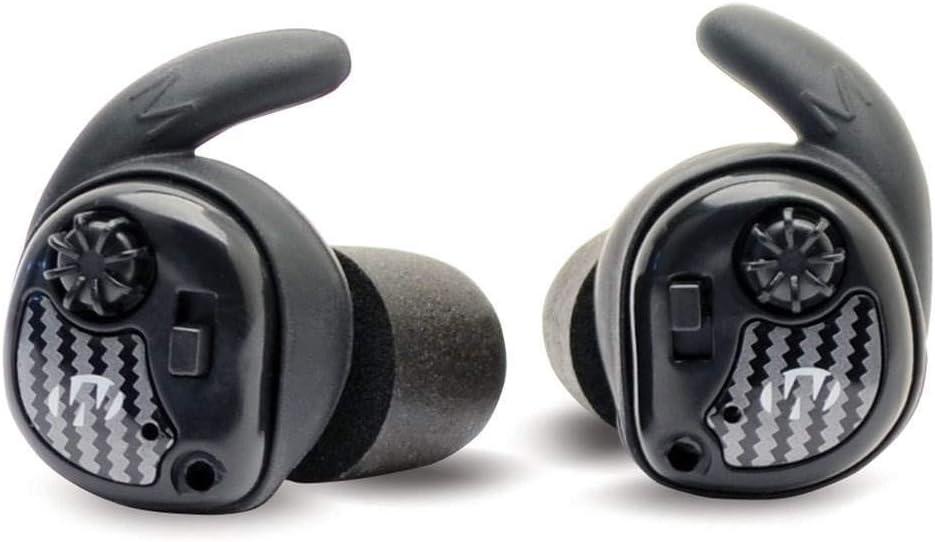 Walker's Silencer Wireless NRR25dB Electronic Sound Suppression Hearing Protection Earbuds for Shooting, Black