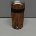 Elemental Artisan Insulated Tumbler, Triple Wall Coffee Travel Mug, Reusable Stainless Steel Coffee Tumbler with Ceramic Lid, Thermal Coffee Cups for Hot (6 Hrs) & Cold (18 Hrs), 12oz - Teak Wood