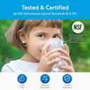Brio 11" Under Sink Water Filter System for Kitchen & Bathroom Faucet | 3-Stage Single Housing 0.5 Micron Filters PFAS, Chlorine, Lead, Mercury+ | 10,000 Gallons or 2 Years | NSF 42 & 372 Certified