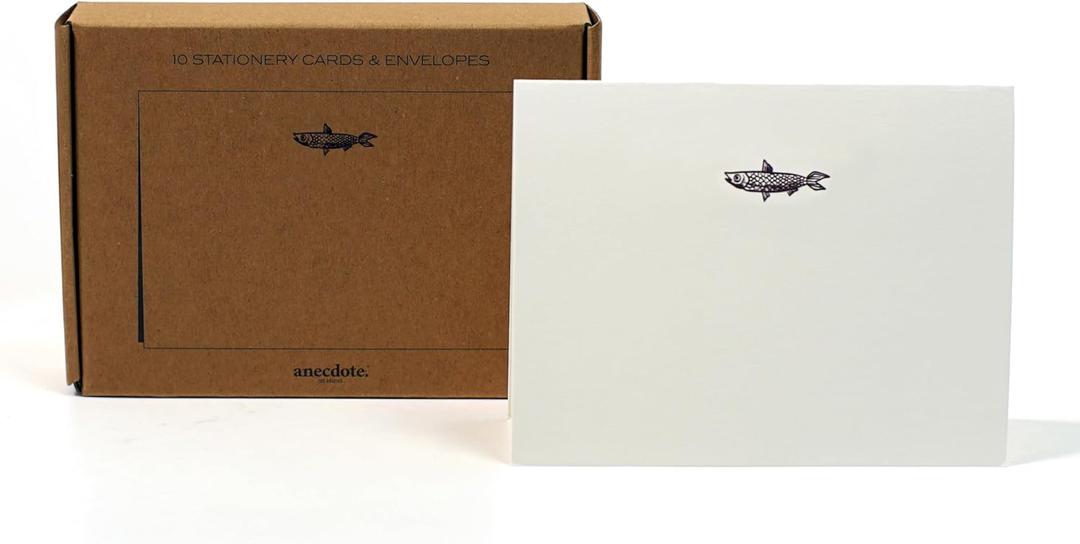 Beautiful Blank Cards and Envelopes, Set of 10 - Gorgeous Greeting Cards Can be used as Thank You Cards with Envelopes, Blank Cards for Personalized Notes & All Occasions incl. Weddings, Birthday Cards, Business & Baby Showers - Poisson