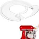 Pouring Shield for KitchenAid 4.5-5 Quart Tilt-Head Stand Mixer, Splash Guard with Removable Pouring Chute, Mixer Accessories and Attachments