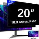 [2 Pack] 20 Inch Computer Privacy Screen for 16:9 Aspect Ratio Widescreen Monitor, Eye Protection Anti Glare Blue Light Computer Monitor Privacy Filter, Removable Anti-Scratch 20in Protector Film