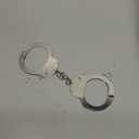 Toy Handcuffs with Keys Metal Toy Handcuffs for Kids (Silver)