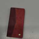 QLTYPRI Case for iPhone 14, Vintage PU Leather Wallet Case Card Slot Kickstand Magnetic Closure Shockproof Flip Folio Book Case Cover for iPhone 14(6.1 inch) - Retro Wine Red