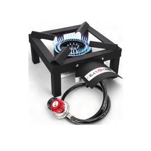 GasOne High Pressure Single Propane Burner - Outdoor Cooking with Heat Shield and Guard – Propane Burner Head for Camping, Tailgating, Seafood Boil, Home Brewing - Patented