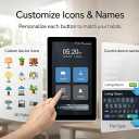 LANBON L10 Large LCD Smart Light Switch, Custom Display & Icons, 6-in-1 1/2/3/4 Gang & Curtain, 2.4GHz WiFi, Compatible with Alexa & Google Home, Motion Wake Screen, No Dimmer, Neutral Wire Required