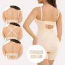 Slimers Strapless Shapewear Deep-Plunge Bodysuit: Strapless Wedding Body Shaper With Bra - Bridal Low Back Shape Wear (XL, Beige)