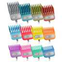 Clipper Guards Set Compatible with Andis Master, Oster Fast Feed, Andis AAC-1, GC, LCL, ML, PM-1, PM-2, PM-4, RCAC, RS-1, US-1, Size: #0 to #8 (Length: 1/16" to 1")