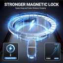 RAPTIC Shield Magnetic for iPhone 16 Pro Case, Compatible with MagSafe, [for 2024 Capture Button Shockproof Clear Case], Military Grade 13FT Drop Tested, Durable Aluminum Frame, 6.3 inch, Red