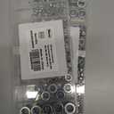 2 x 201pcs Locknuts Assortment Kit,M3 M4 M5 M6 M8 M10 M12 Metric Nylon Insert Lock Nuts Set,304 Stainless Steel Lock Nuts