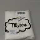 TILLYOU Waterproof Changing Pad Liners 6 Pack, 100% Cotton Reusable Cloth Diaper Liners, White