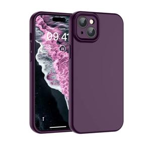 SUPFINE Designed for iPhone 14 Plus Case,Premium Liquid Silicone with [Soft Anti-Scratch Microfiber Lining][Upgraded Camera Protection] Slim Shockproof Phone Case for Men Women Girls,Dark Purple
