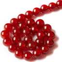 100pcs 10mm Red Agate Beads Natural Gemstone Beads Round Loose Beads for Jewelry Making