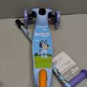Self Balancing Kick Scooter with Light Up Wheels, Extra Wide Deck, 3 Wheel Platform, Foot Activated Brake, 75 lbs Limit, Kids & Toddlers Girls or Boys, for Ages 3 and Up