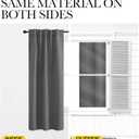 NICETOWN Light Reducing Curtain Panels Window Draperies - (Grey Color) 52x84 inch, 2 Pieces, Insulating Room Darkening Drapes for Bedroom