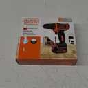 BLACK+DECKER 12V MAX Cordless Drill/Driver, Battery and Charger Included (BDCDD12C)