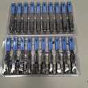 LEITE 20pcs SC UPC Fiber Optic Quick Connector with Matched Tools Fiber Fast Connectors Single Mode SM 9/125 Mechanical Splice for Fiber Network Instrument