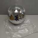 10-Inch Silver Mirror Disco Ball - The Ultimate Party Decoration for Wedding - Transform Your Event with Dazzling Light Reflections - Ideal for Dance Parties and Special Occasions - Silver