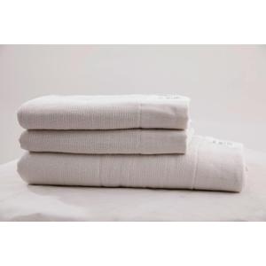 Gauze Towel - 100% Cotton, Thick Linen, Soft Travel & Hair Towel - Textured Waffle Weave, Super Absorbent, Quick Dry (Ivory Set)