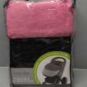 Tadpoles Quilted Stroller & Car Seat Cover - Black & Pink | 27" x 20" x 2" | Made of 100% Super Soft Microfiber Polyester | Warm, Gentle & Durable | Ideal for Use as a Stroller Cover & Car Seat Cover (Light Grey)