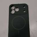 Miracase Magnetic for iPhone 17 Pro Max Case, Compatible with MagSafe, Integrated Silicone Camera Control Cover, 3.0mm Thicken Shockproof Drop Protection Phone Case for 17 ProMax, Dark Green