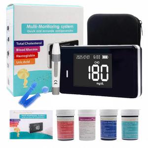 2025 Enhanced 4-in-1 Home Cholesterol & Hemoglobin Testing Kit | Cholesterol meter | Includes Test Strips (10 for Each Health Metric) & 40 Lancets