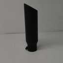 LCGP 3" Inlet Black Exhaust Tip, 3" x 4" x 15" Universal Bolt On Stainless Steel Diesel Exhaust Tailpipe Tip