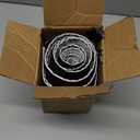 Wire Heat Shield for Hose Lines & Electrical Wiring, Heat Shield Wrap Automotive for Exhaust and High-Temperature Pipes with 20 Pcs Stainless Steel Ties, 1-1/4" I.D.x 10FT, Black